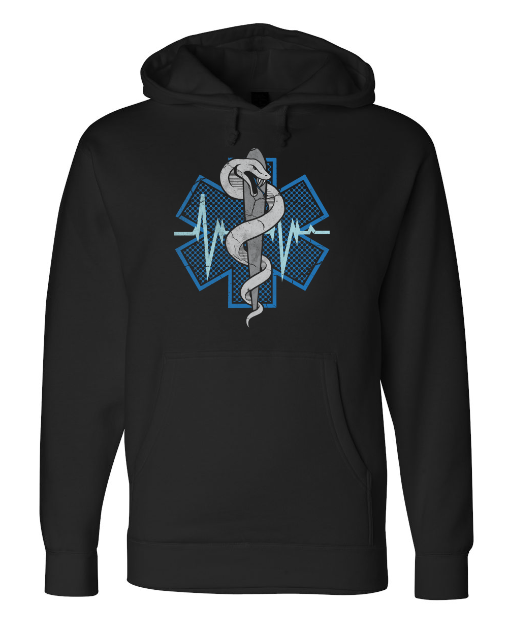 Qraphic Tee EMS Premium Zip Up Fleece Hoodie With Reflective Decoration Both Front And Back