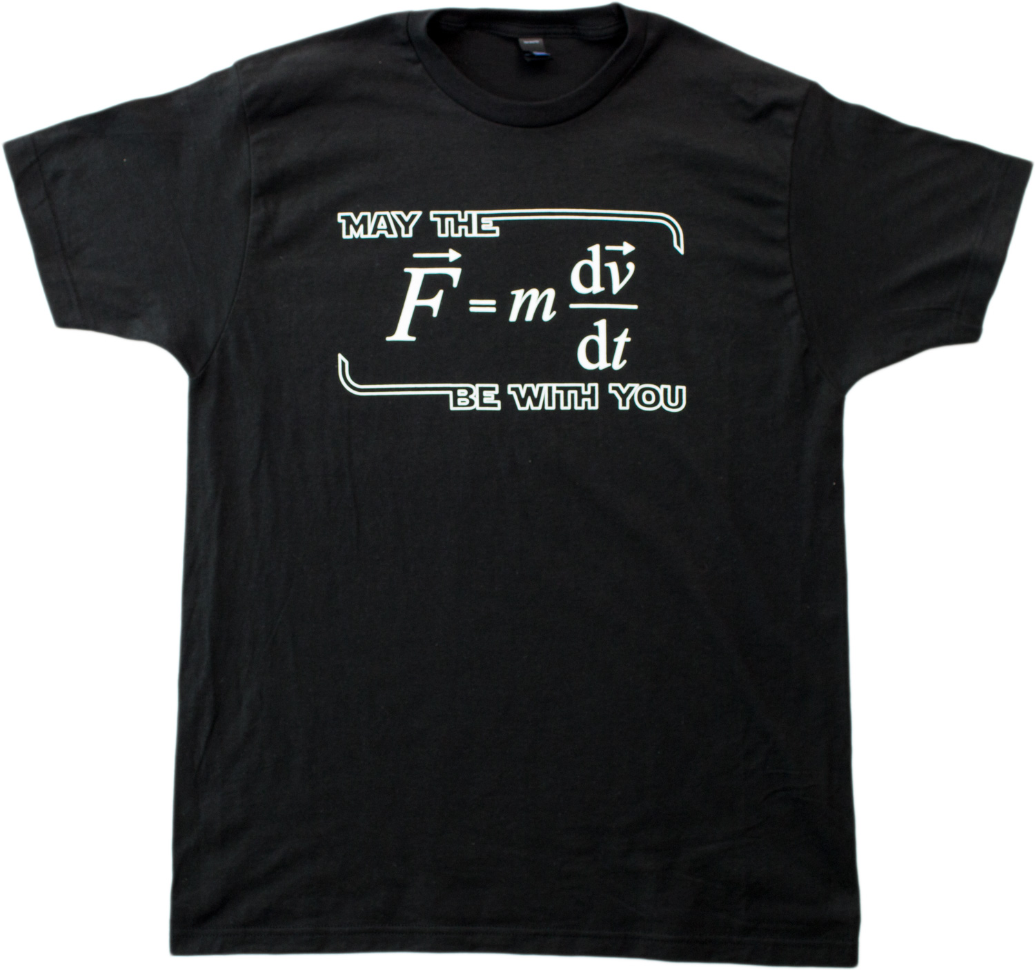 May the (F=m*dv/dt) Be with You Funny Physics Science Unisex Tshirt